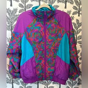 Cabazon blue purple vintage jogger jacket size medium